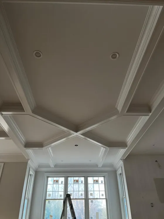 Coffered Ceilings millwork by Lyons Trimming Work LLC, project 6