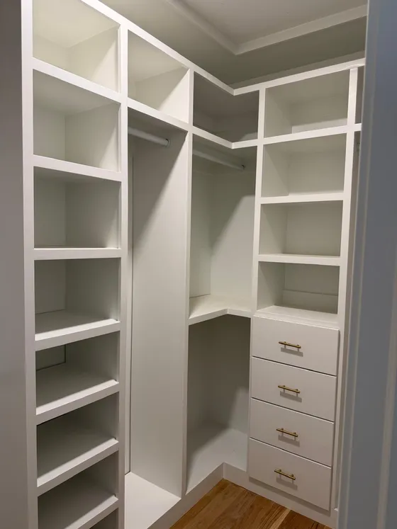 Custom Closets millwork by Lyons Trimming Work LLC, project 65