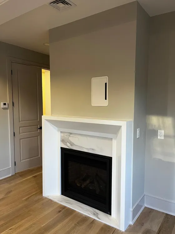 Fireplaces & Mantels millwork by Lyons Trimming Work LLC, project 47