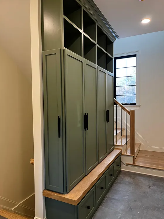 Mudrooms millwork by Lyons Trimming Work LLC, project 87